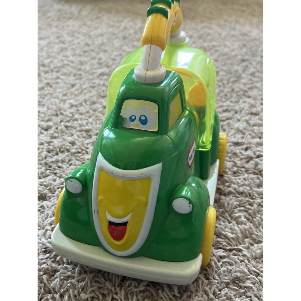 Little Tikes Pop Up & Roll Pop Haulers Milk Recycling Truck 9" Green Toy